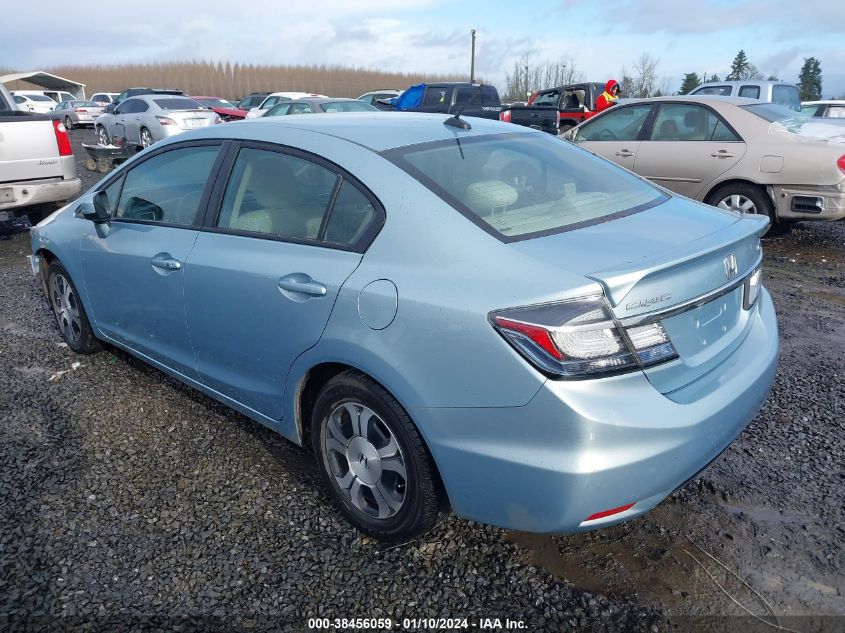 2014 HONDA CIVIC HYBRID - 19XFB4F27EE201672