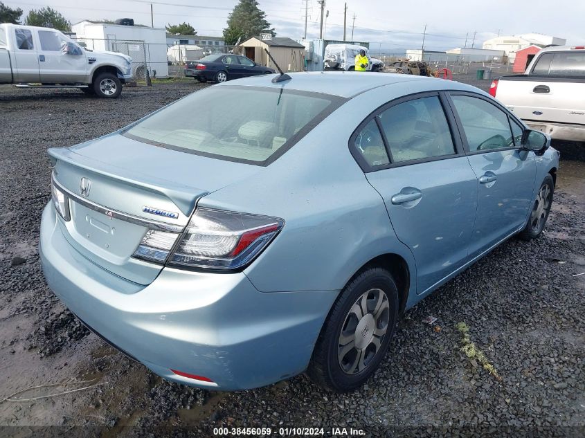 2014 HONDA CIVIC HYBRID - 19XFB4F27EE201672