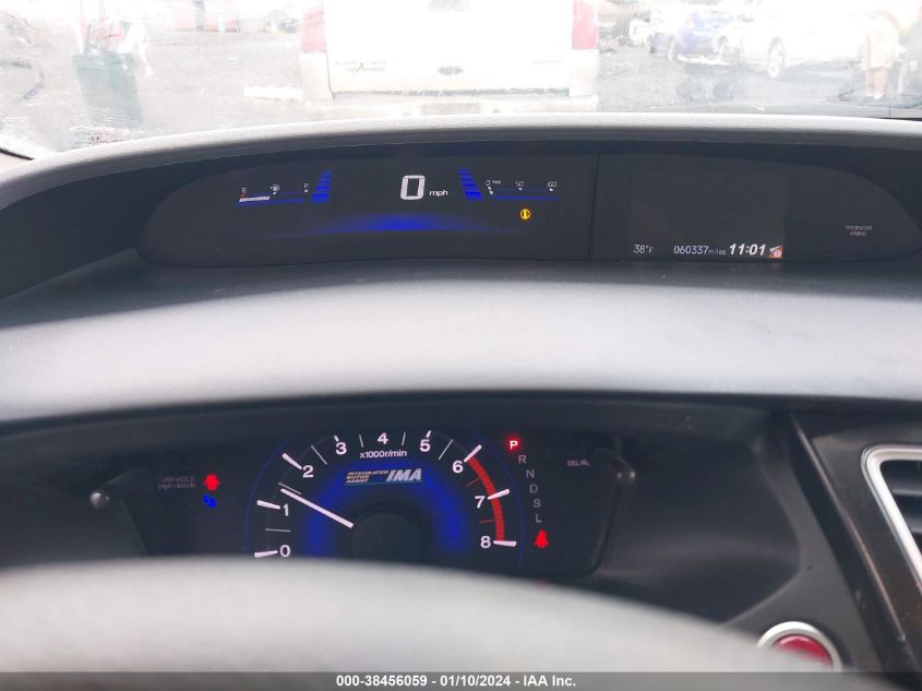 2014 HONDA CIVIC HYBRID - 19XFB4F27EE201672