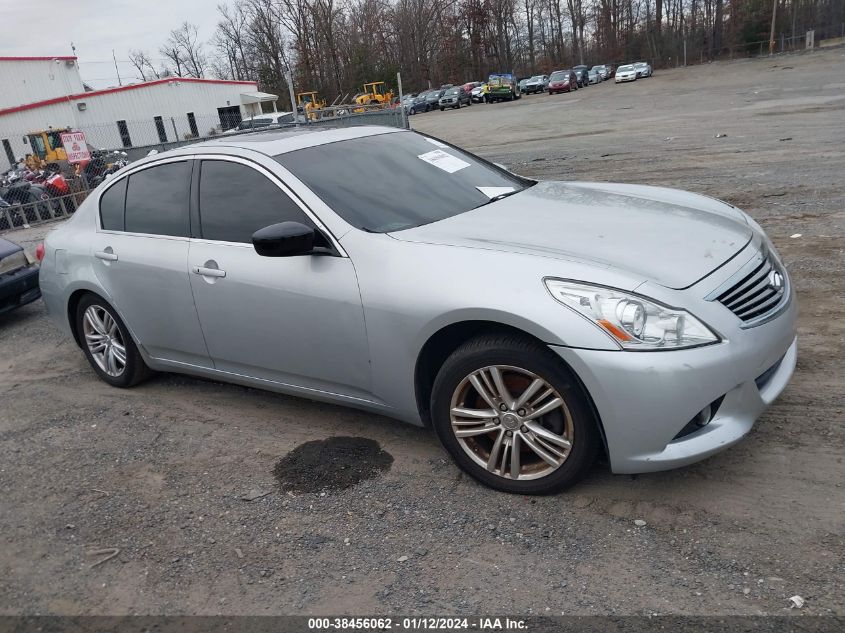 2013 INFINITI G37X - JN1CV6AR1DM766092