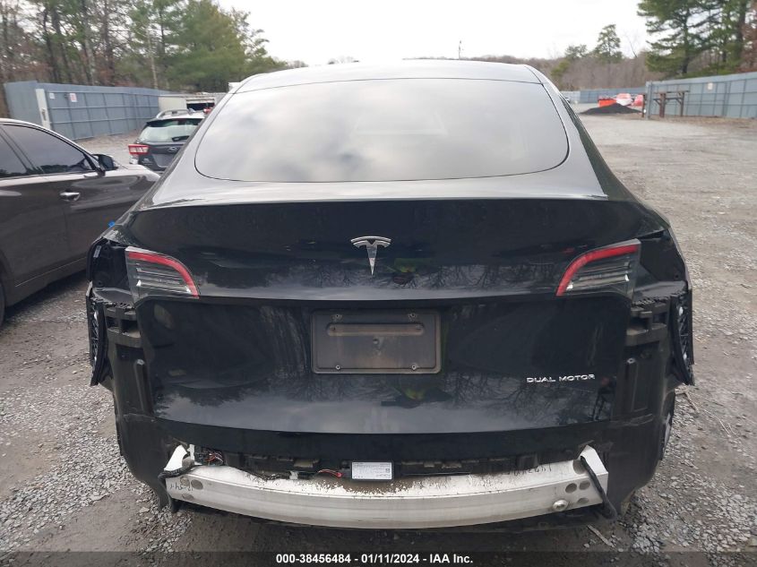 2021 TESLA MODEL Y LONG RANGE DUAL MOTOR ALL-WHEEL DRIVE - 5YJYGDEE5MF082132