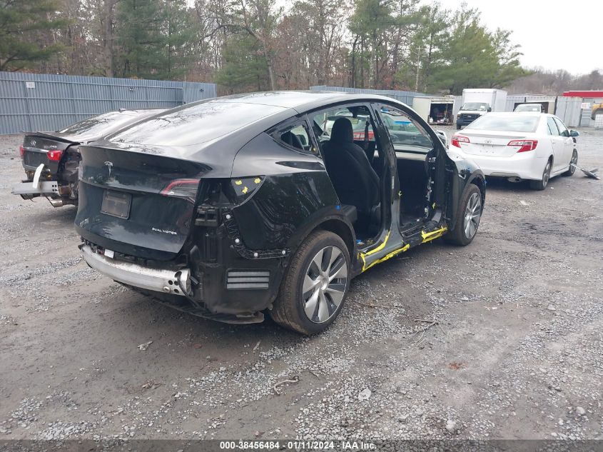 2021 TESLA MODEL Y LONG RANGE DUAL MOTOR ALL-WHEEL DRIVE - 5YJYGDEE5MF082132