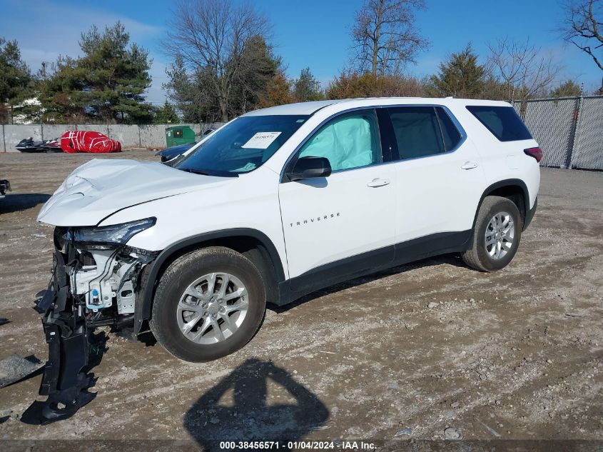 2022 CHEVROLET TRAVERSE FWD LS - 1GNERFKW5NJ180603