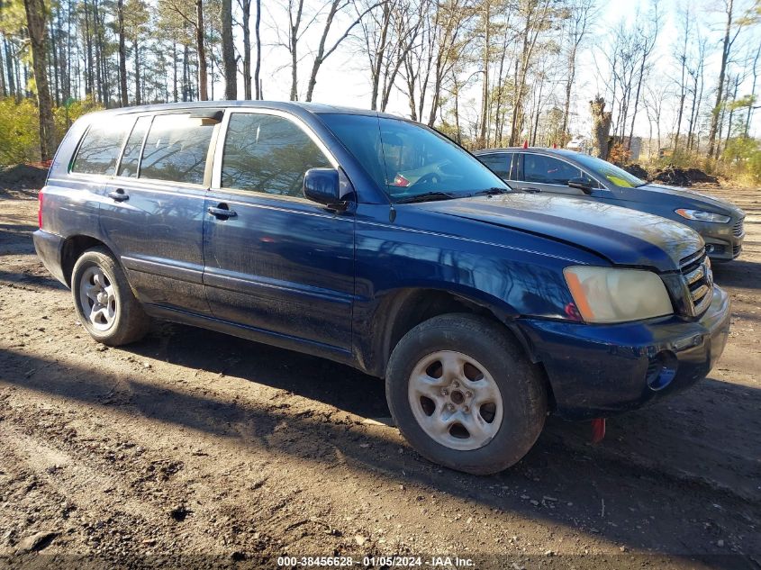 JTEGD21A120026174 | 2002 TOYOTA HIGHLANDER