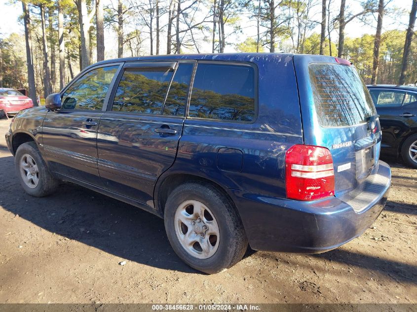 JTEGD21A120026174 | 2002 TOYOTA HIGHLANDER