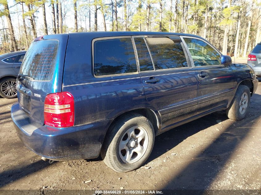 JTEGD21A120026174 | 2002 TOYOTA HIGHLANDER