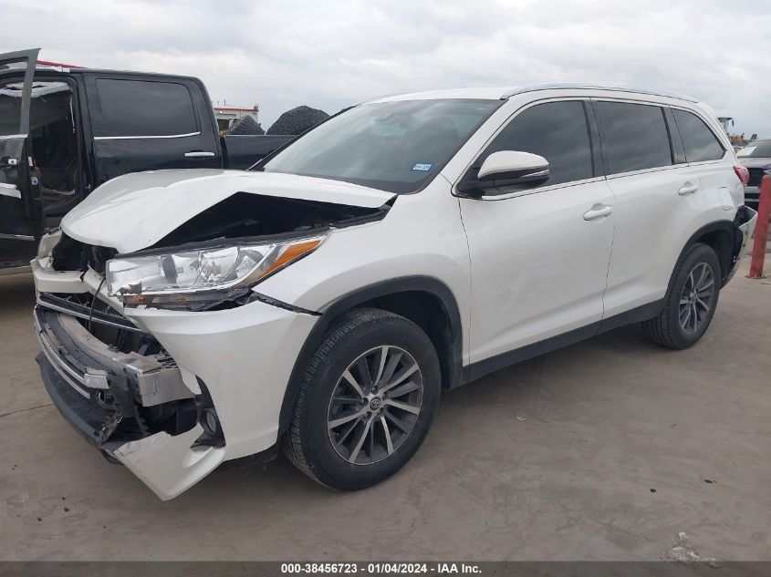 2019 TOYOTA HIGHLANDER XLE - 5TDKZRFH8KS320571