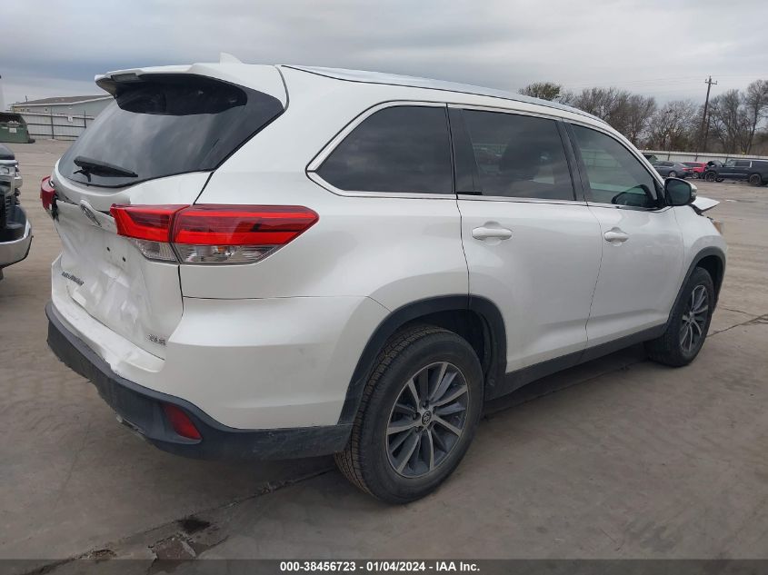 2019 TOYOTA HIGHLANDER XLE - 5TDKZRFH8KS320571