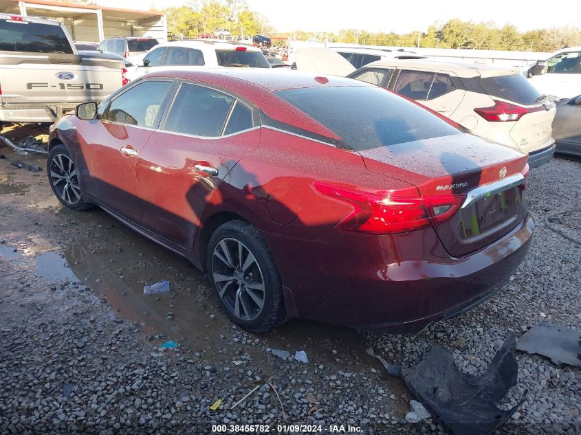 2017 NISSAN MAXIMA 3.5S/SV/SL/SR/PLAT - 1N4AA6AP2HC391605