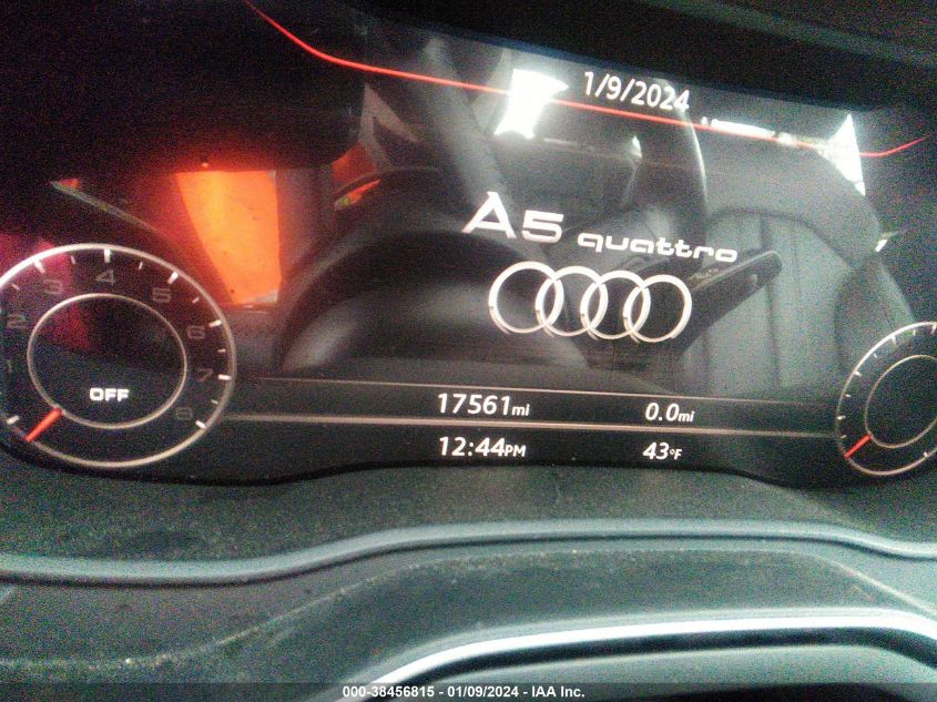 2019 AUDI A5 45 PREMIUM - WAUENCF51KA098171
