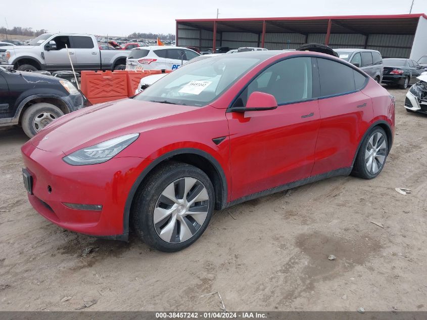 2021 TESLA MODEL Y LONG RANGE DUAL MOTOR ALL-WHEEL DRIVE - 5YJYGAEE5MF179832
