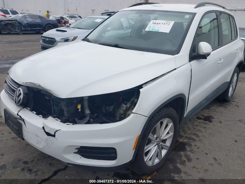 2017 VOLKSWAGEN TIGUAN 2.0T/2.0T S - WVGBV7AX6HK054686