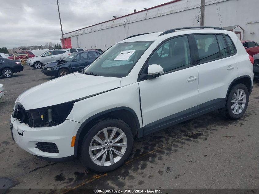 2017 VOLKSWAGEN TIGUAN 2.0T/2.0T S - WVGBV7AX6HK054686