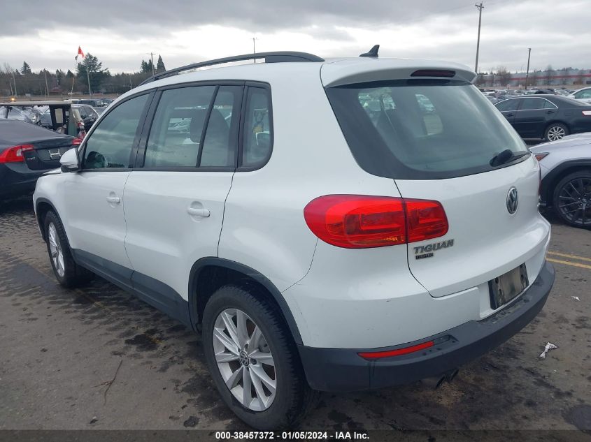 2017 VOLKSWAGEN TIGUAN 2.0T/2.0T S - WVGBV7AX6HK054686