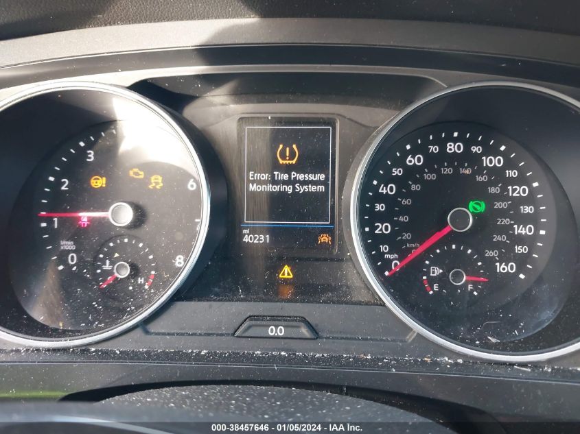 2019 VOLKSWAGEN TIGUAN SE/SEL/SEL R-LINE JET-BLA - 3VV3B7AX3KM039548