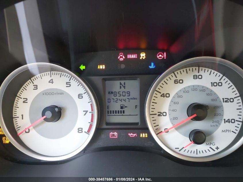 2013 SUBARU IMPREZA 2.0I PREMIUM - JF1GPAC68DH207118