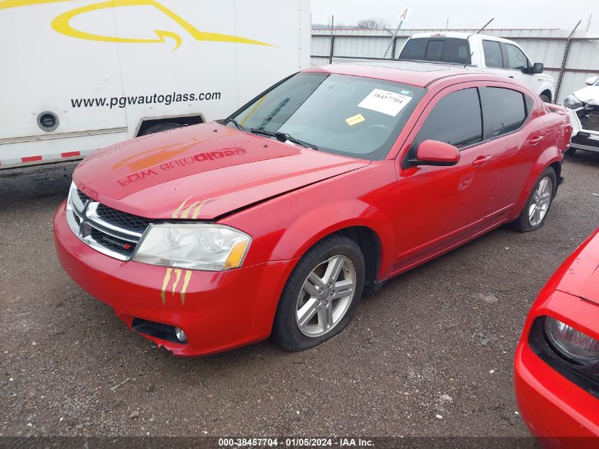 2013 DODGE AVENGER SXT - 1C3CDZCG7DN709391
