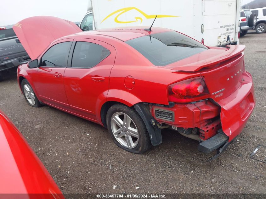 2013 DODGE AVENGER SXT - 1C3CDZCG7DN709391