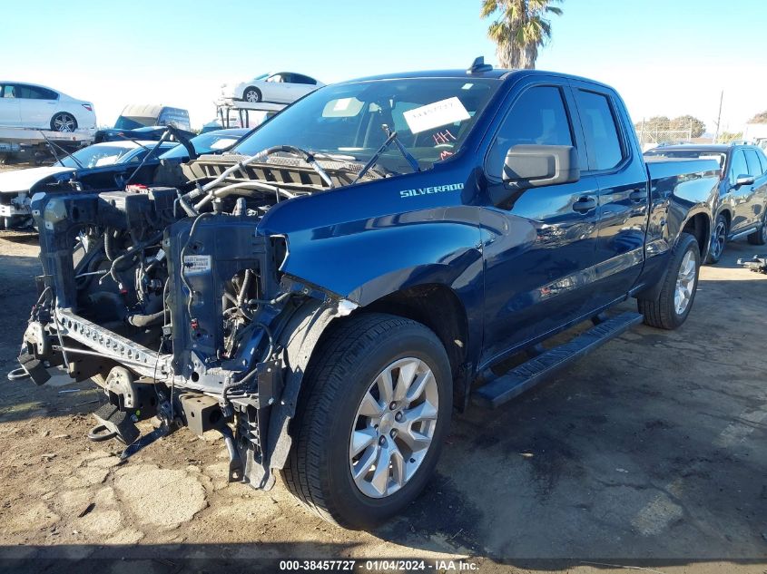 2021 CHEVROLET SILVERADO 1500 2WD DOUBLE CAB STANDARD BED CUSTOM - 1GCRWBEK8MZ333284