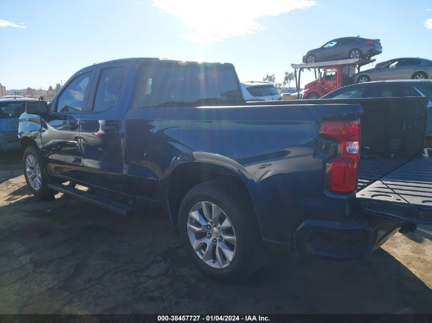 2021 CHEVROLET SILVERADO 1500 2WD DOUBLE CAB STANDARD BED CUSTOM - 1GCRWBEK8MZ333284