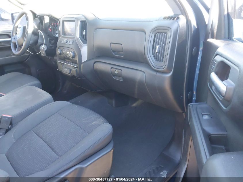 2021 CHEVROLET SILVERADO 1500 2WD DOUBLE CAB STANDARD BED CUSTOM - 1GCRWBEK8MZ333284