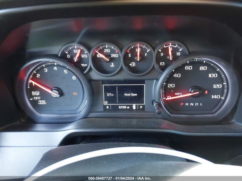 2021 CHEVROLET SILVERADO 1500 2WD DOUBLE CAB STANDARD BED CUSTOM - 1GCRWBEK8MZ333284