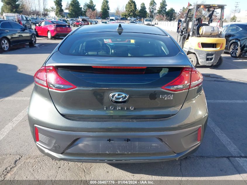 2020 HYUNDAI IONIQ HYBRID BLUE - KMHC65LC2LU226077