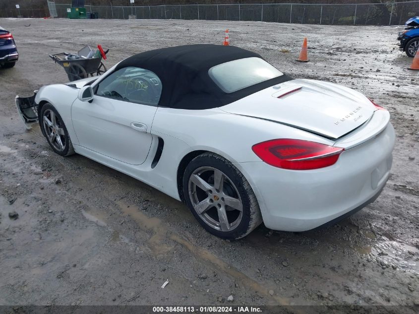 2015 PORSCHE BOXSTER WP0CA2A8XFS120296