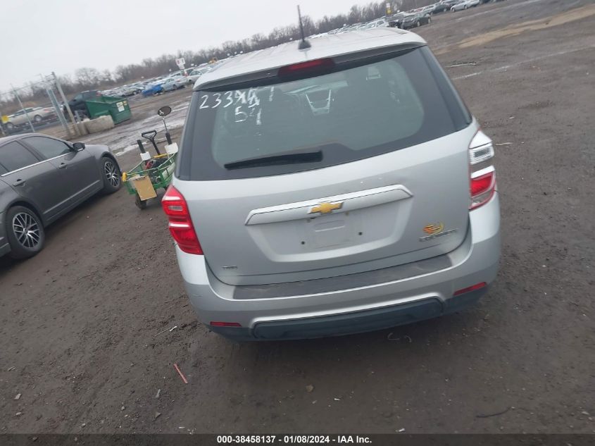 2016 CHEVROLET EQUINOX LS - 2GNFLEEK1G6233547