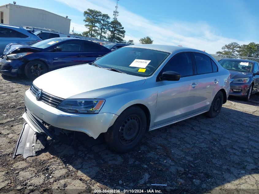 2014 VOLKSWAGEN JETTA 2.0L S - 3VW2K7AJ2EM430648