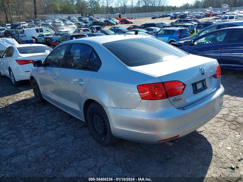 2014 VOLKSWAGEN JETTA 2.0L S - 3VW2K7AJ2EM430648