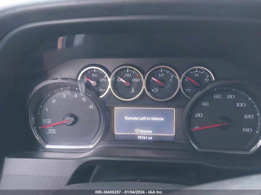 2020 CHEVROLET SILVERADO 1500 4WD  SHORT BED RST - 3GCUYEET6LG375384