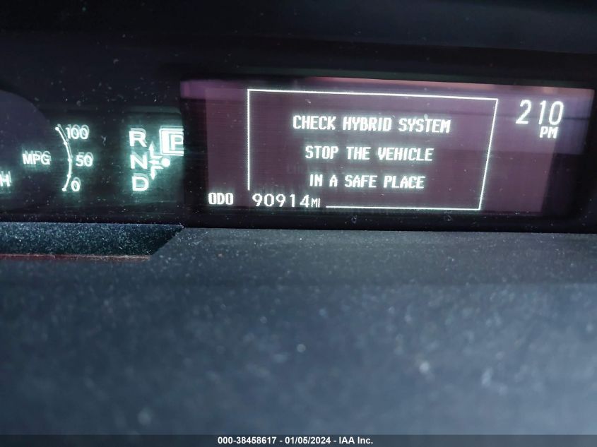 2013 TOYOTA PRIUS THREE - JTDKN3DU2D5655391