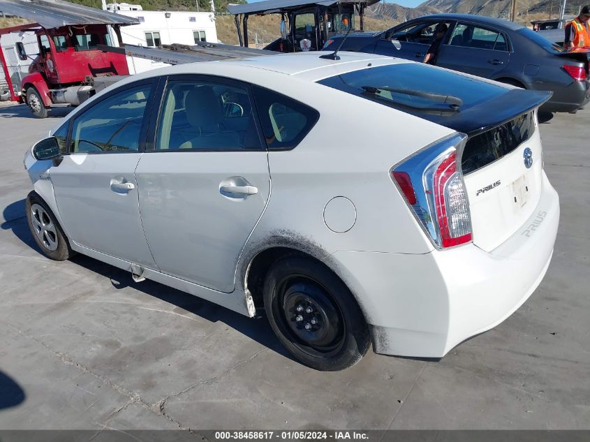 2013 TOYOTA PRIUS THREE - JTDKN3DU2D5655391