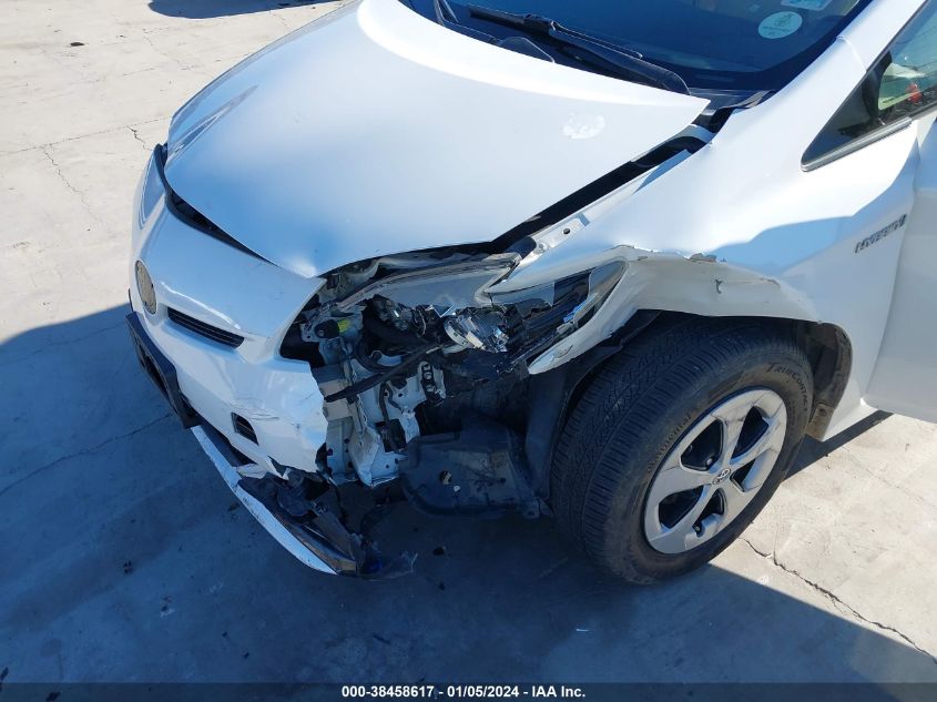 2013 TOYOTA PRIUS THREE - JTDKN3DU2D5655391
