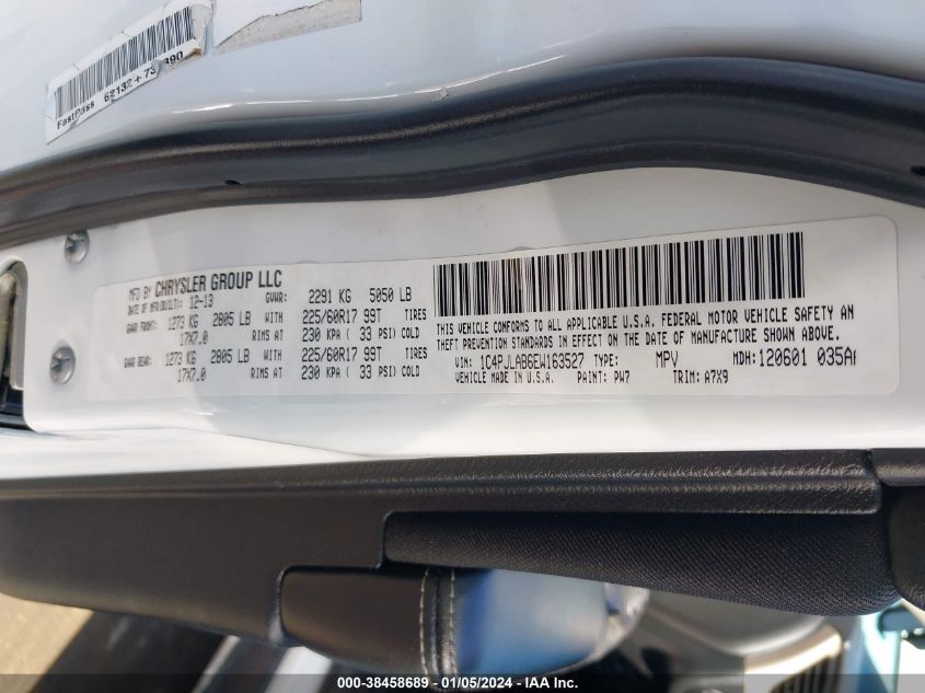 2014 JEEP CHEROKEE SPORT - 1C4PJLAB6EW163527