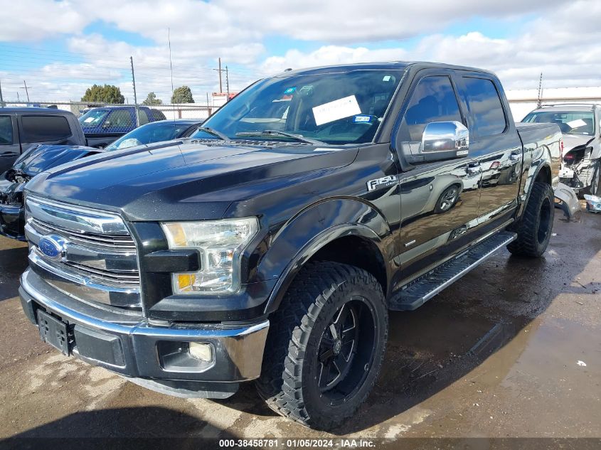 2015 FORD F-150 LARIAT - 1FTEW1CP2FKE48417