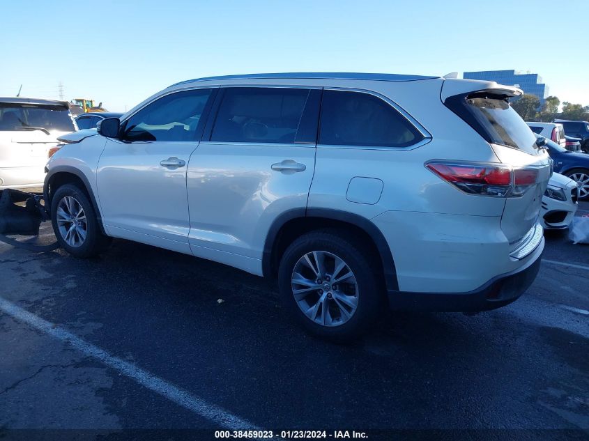 2015 TOYOTA HIGHLANDER XLE V6 - 5TDKKRFH1FS061920