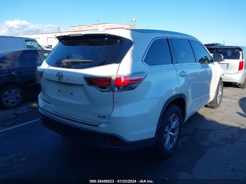 2015 TOYOTA HIGHLANDER XLE V6 - 5TDKKRFH1FS061920