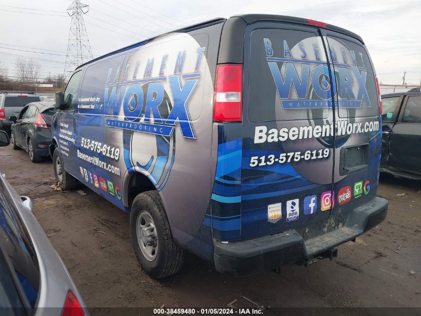 2019 CHEVROLET EXPRESS 2500 WORK VAN 1GCWGAFG7K1361822