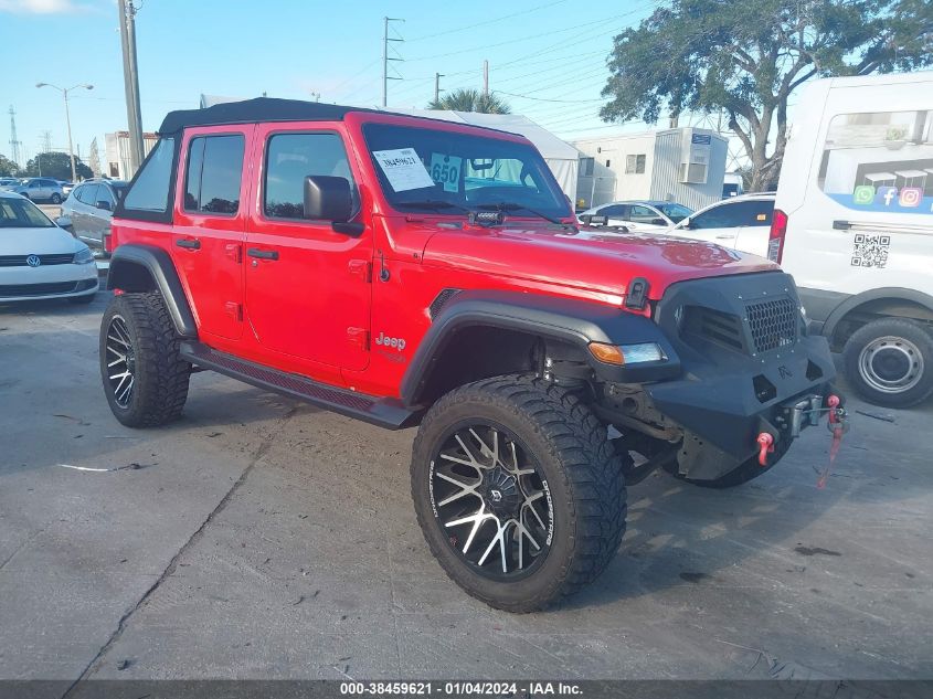 2018 JEEP WRANGLER UNLIMITED SPORT S 4X4 - 1C4HJXDG7JW134311