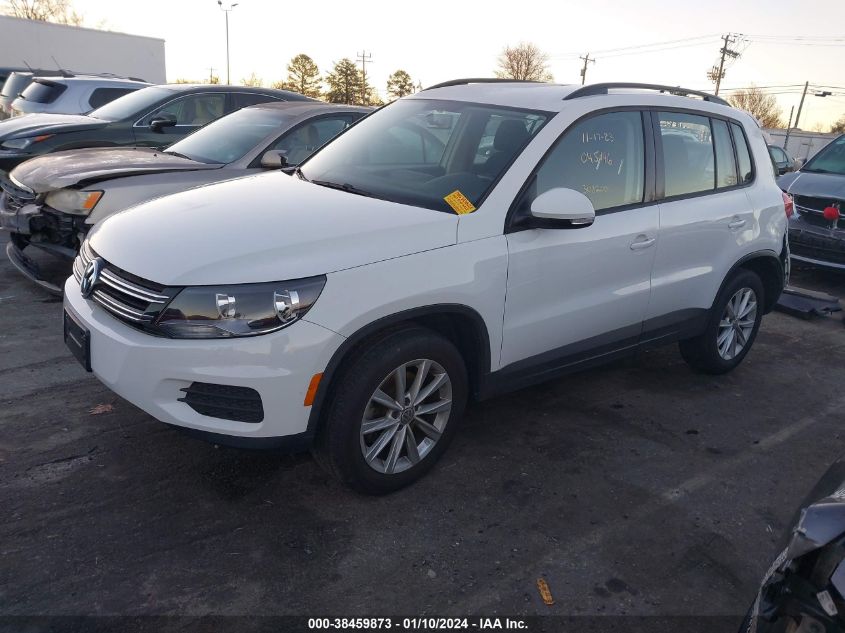 2017 VOLKSWAGEN TIGUAN S/LIMITED - WVGBV7AX6HK045146