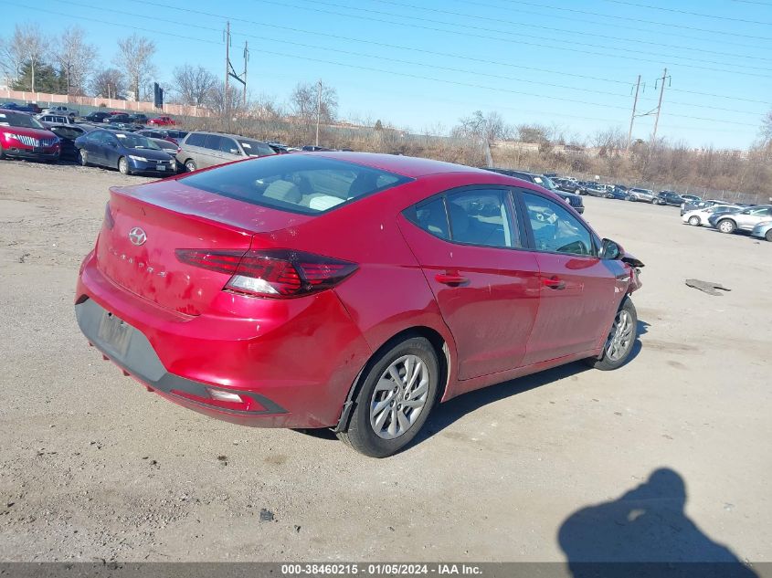 2019 HYUNDAI ELANTRA SE - 5NPD74LF4KH489271