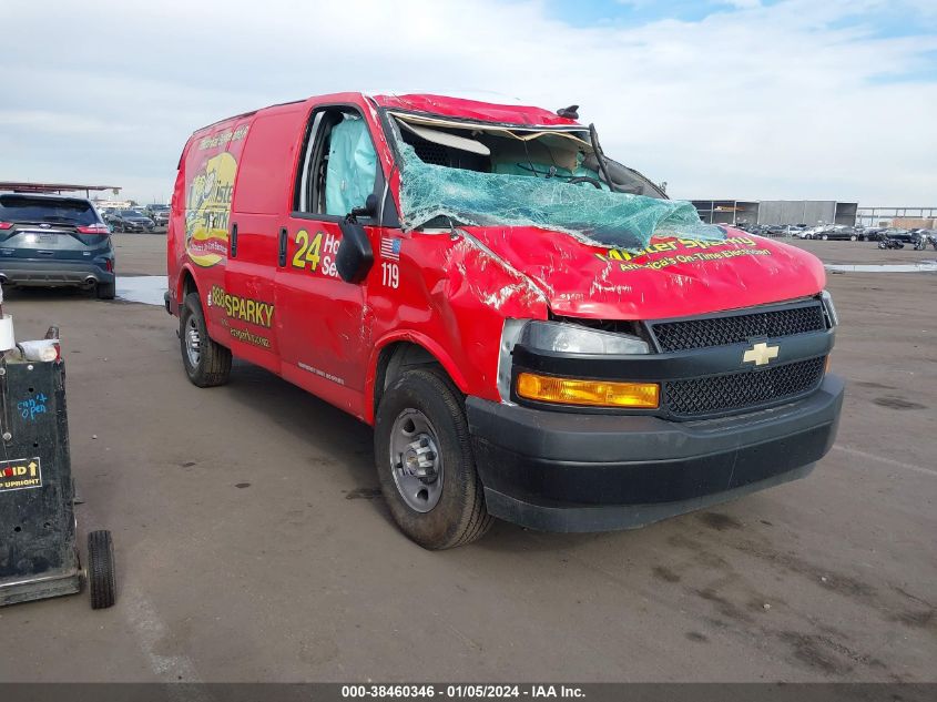 2023 CHEVROLET EXPRESS CARGO RWD 2500 REGULAR WHEELBASE WT - 1GCWGAFP4P1160676