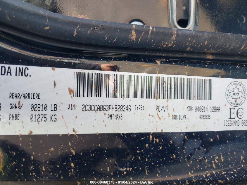 2015 CHRYSLER 300 S - 2C3CCABG3FH828346