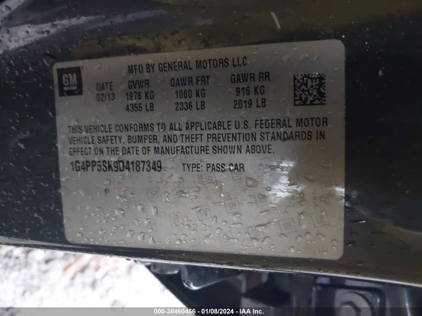 2013 BUICK VERANO - 1G4PP5SK9D4187349