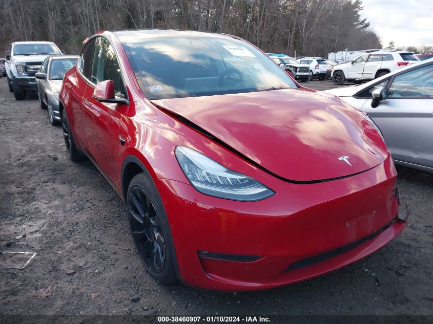 2022 TESLA MODEL Y LONG RANGE DUAL MOTOR ALL-WHEEL DRIVE - 7SAYGDEE0NF328492