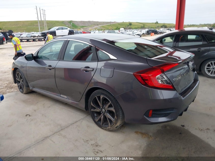 VIN 2HGFC2F80KH563320 2019 HONDA CIVIC SPORT