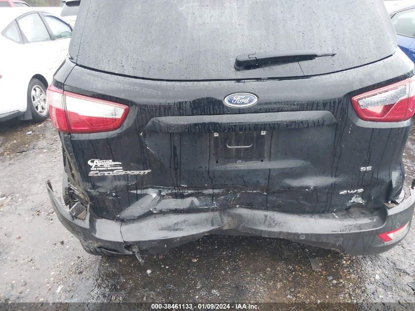 2018 FORD ECOSPORT SE - MAJ6P1UL4JC188365