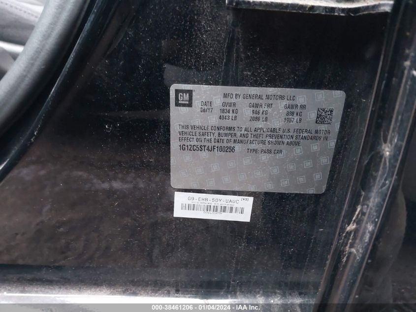 2018 CHEVROLET MALIBU 1FL - 1G1ZC5ST4JF100256